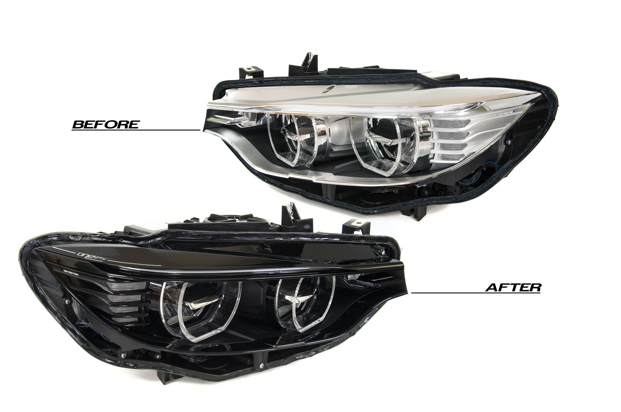 BMW 4-Series / F8x M3 & M4 BLK-OUT LED Headlights